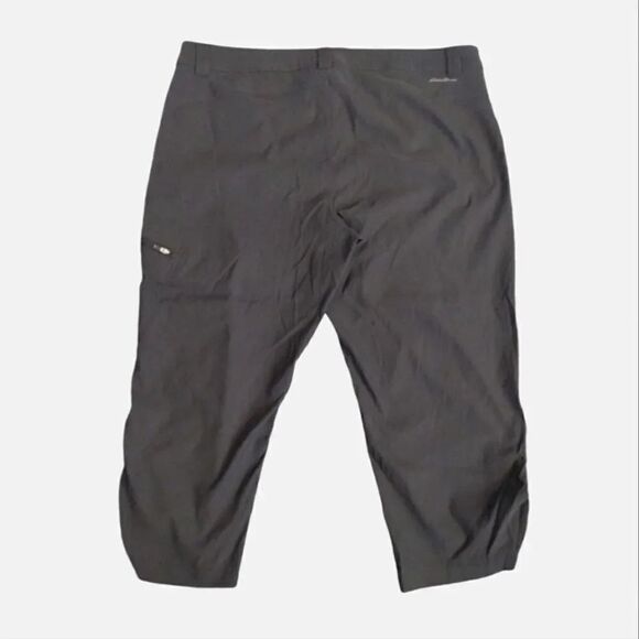 Eddie Bauer Black Rainier Nylon Stretch Capri Pants Plussize 14 - Picture 7 of 12